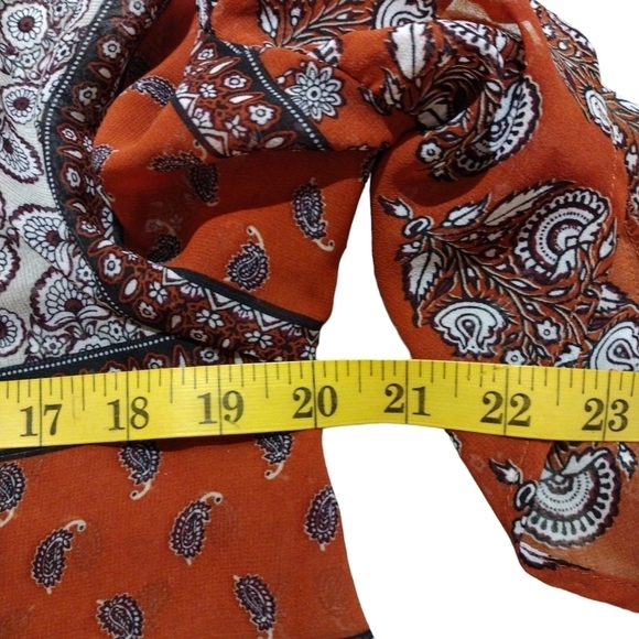 STYLE & Co Peasant 3/4 Sleeve  Blouse - Picture 4 of 5